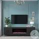 Radiance Black 94" Fireplace TV Stand