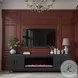 Radiance Black 94" Fireplace TV Stand