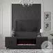 Radiance Black 94" Fireplace TV Stand