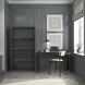 Radiance Black 60" High Bookshelf