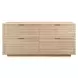Ranger Light Cerused Oak 4 Drawer Reeded Accent Chest