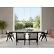 Raquel Black 84" Rectangular Dining Table