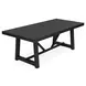 Raquel Black 84" Rectangular Dining Table