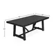 Raquel Black 84" Rectangular Dining Table