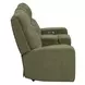 Traxton Jasper Moss 79" Zero Gravity Triple Power Reclining Loveseat with Tilt Console and USB Charging