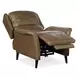 Deacon Rogue Walnut Leather Power Recliner With Power Headrest