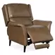 Deacon Rogue Walnut Leather Power Recliner With Power Headrest