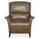 Deacon Rogue Walnut Leather Power Recliner With Power Headrest