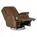 Collin Checkmate Pawn Leather Swivel Glider Power Recliner