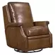 Collin Checkmate Pawn Leather Swivel Glider Power Recliner