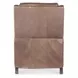 Chesterfield Light Mocha Leather Power Recliner with Power Headrest