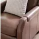 Nelson Light Mocha Leather Power Recliner with Power Headrest