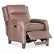 Nelson Light Mocha Leather Power Recliner with Power Headrest