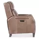 Chesterfield Light Mocha Leather Power Recliner with Power Headrest