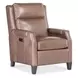 Nelson Light Mocha Leather Power Recliner with Power Headrest