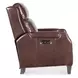 Nelson Dark Roast Leather Power Recliner with Power Headrest