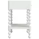 Haven Warm White Upholstered Canopy Poster Bedroom Set