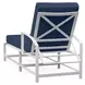 Bristol Spectrum Indigo 76" Outdoor Chaise with Self Welt