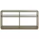 Glaze Quartz Rectangular Glass Top Console Table