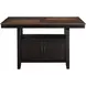 Bermuda Black Extendable Rectangular Counter Height Dining Room Set