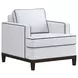 Artisan Upholstery Snow White Upholstered Everett Lounge Chair