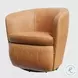 Sienna Vintage Caramel Leather Swivel Club Chair