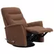Dualis Snazzy Terracotta Manual Swivel Glider Recliner