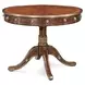 Replica Ramsey Mahogany and Gold Round Regency Library Centre Table