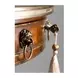 Replica Ramsey Mahogany and Gold Round Regency Library Centre Table