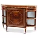 Replica Ramsey Mahogany and Gold 1 Door Mirrored Parisian Chiffonier Decorative Accent Chest
