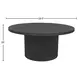 Reba Black Round Cocktail Table