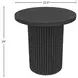 Reba Black Round End Table