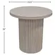 Reba Natural White Wash Round End Table