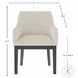 Reba Cream Arm Chair Set Of 2