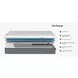 ReCharge White and Gray 12" Full Mattress