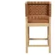 Reid Sand Vegan Leather Upholstered Bar Chair Set of 2