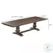Emerson Dark Brown Wood Extendable Rectangular Dining Room Set
