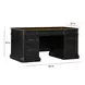 Roanoke Black 66" Executive Desk