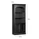 Roanoke Black Bookcase