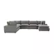 Cali Slate Performance Fabric Modular Large Chaise Sectional