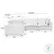 Cali Pearl Performance Fabric Modular L-Sectional