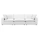 Cali Pearl Performance Fabric Modular 120" Sofa