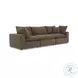 Cali Chocolate Brown Performance Velvet Modular Living Room Set