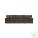 Cali Chocolate Brown Performance Velvet Modular Living Room Set