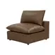 Cali Cognac Brown Leather Modular L-Sectional