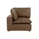 Cali Cognac Brown Leather Modular L-Sectional