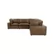 Cali Cognac Brown Leather Modular Sectional