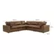 Cali Cognac Brown Leather Modular Sectional