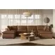 Cali Cognac Brown Leather Modular Sectional