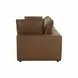 Cali Cognac Brown Leather Modular 120" Sofa